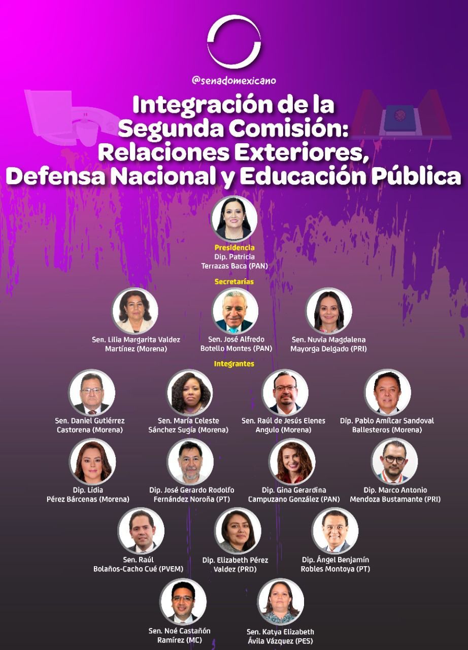 Integración de la segunda comisión: