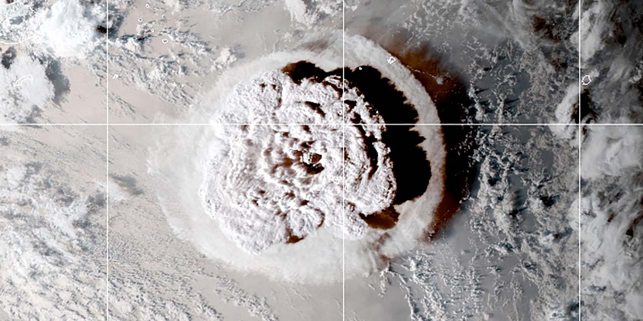 Erupción de Tonga vista desde el espacio | El Imparcial de Oaxaca