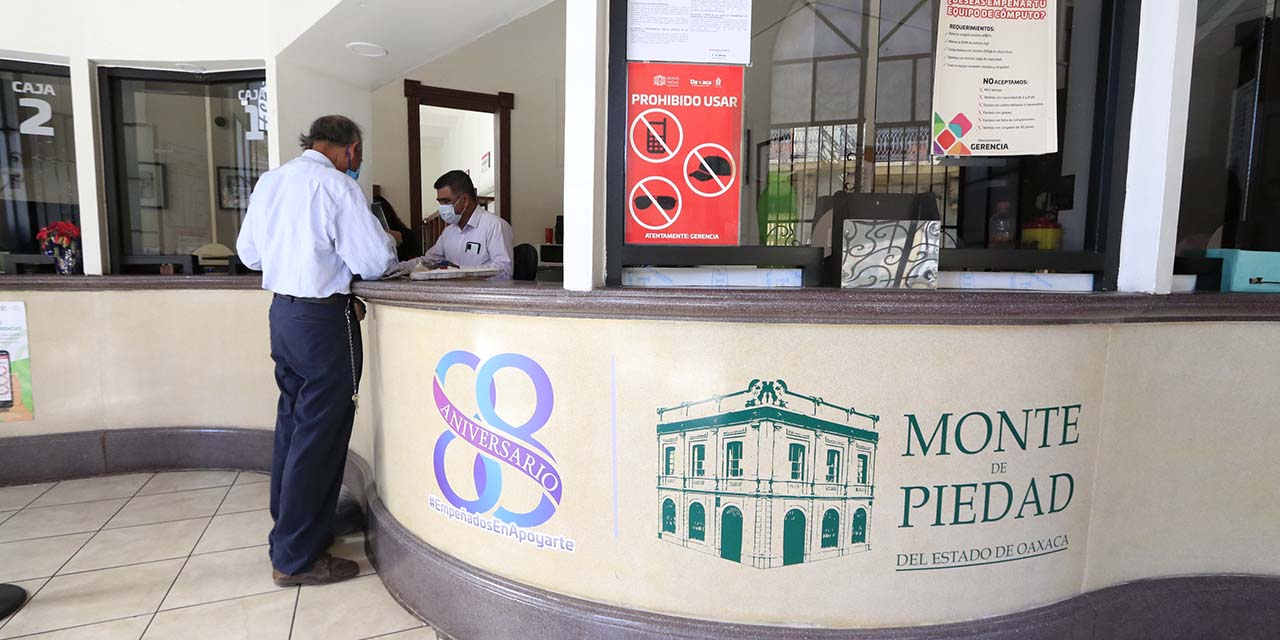 Repuntan 24% solicitudes de préstamos en Monte de Piedad