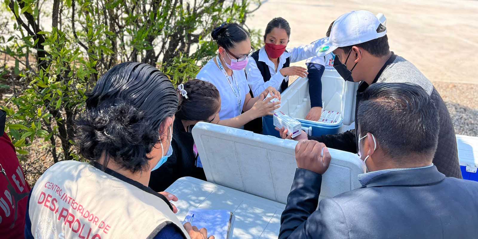 Llegan 22 mil 010 vacunas a Huajuapan de León
