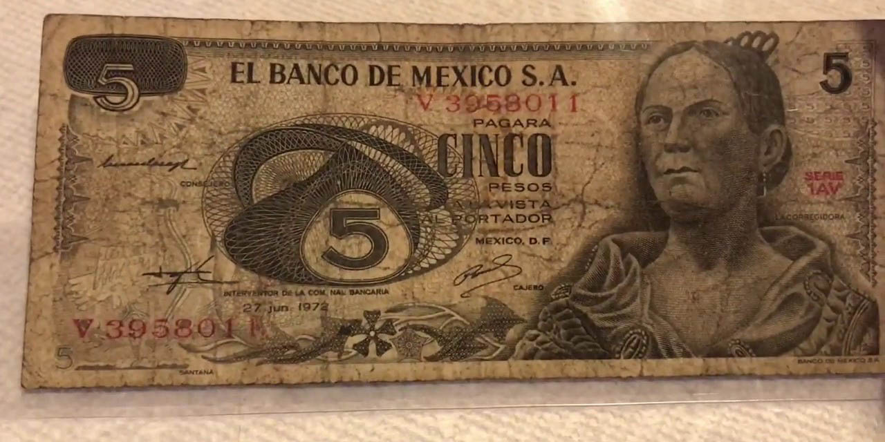 ¿Tienes billetes de 1971? Este ejemplar se puede vender en casi 30 mil pesos en Internet | El Imparcial de Oaxaca