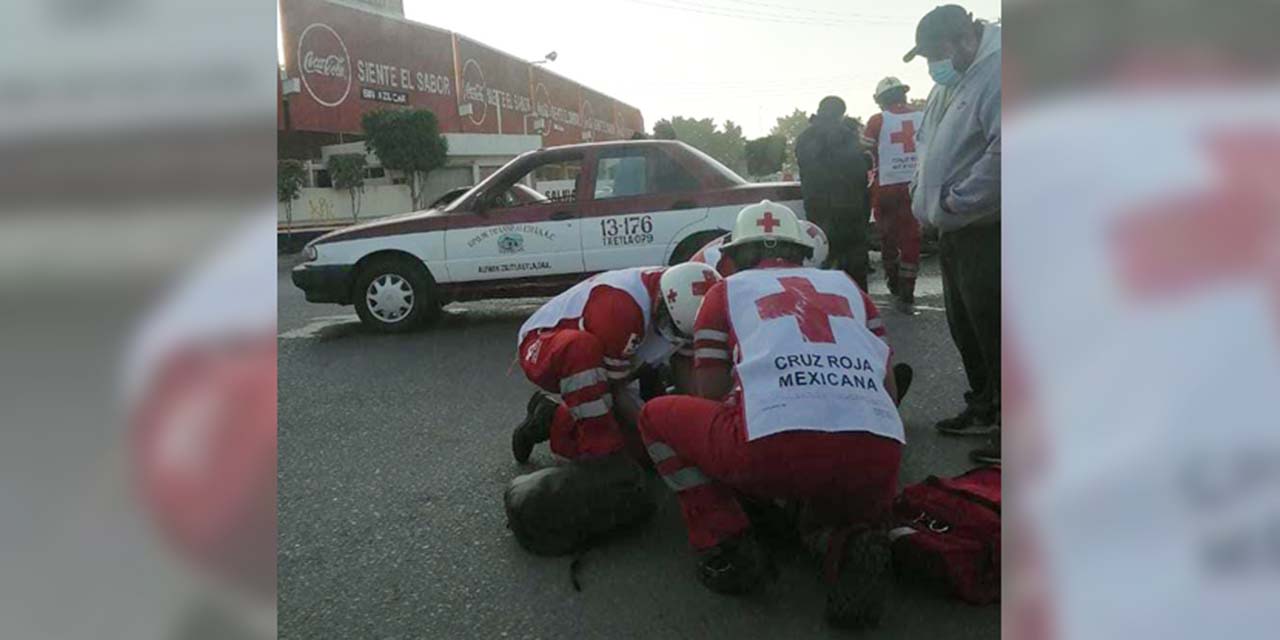 Taxi foraneo atropella a peatón | El Imparcial de Oaxaca