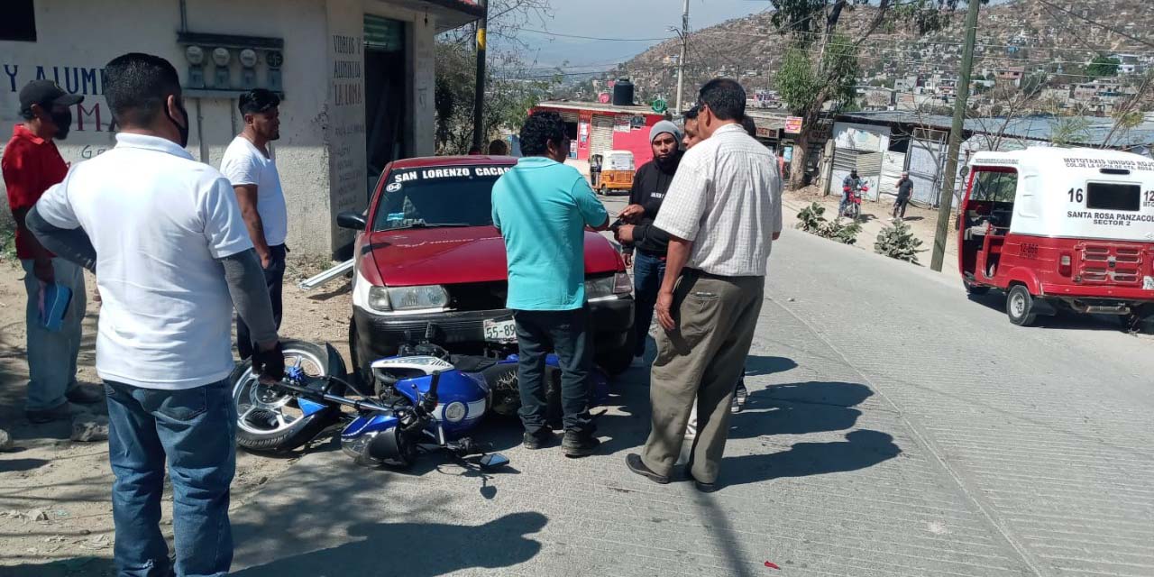 Ebrio taxista embiste moto estacionada | El Imparcial de Oaxaca