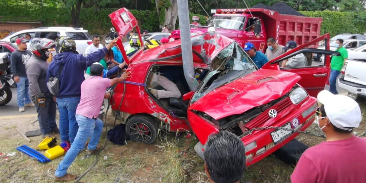 Crece cuota mortal de accidentes sobre la carretera federal 190