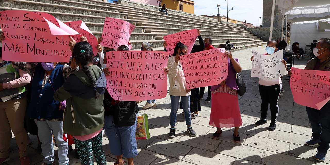 Colonos acusan a la autoridad de despojo; ayuntamiento niega acusaciones | El Imparcial de Oaxaca