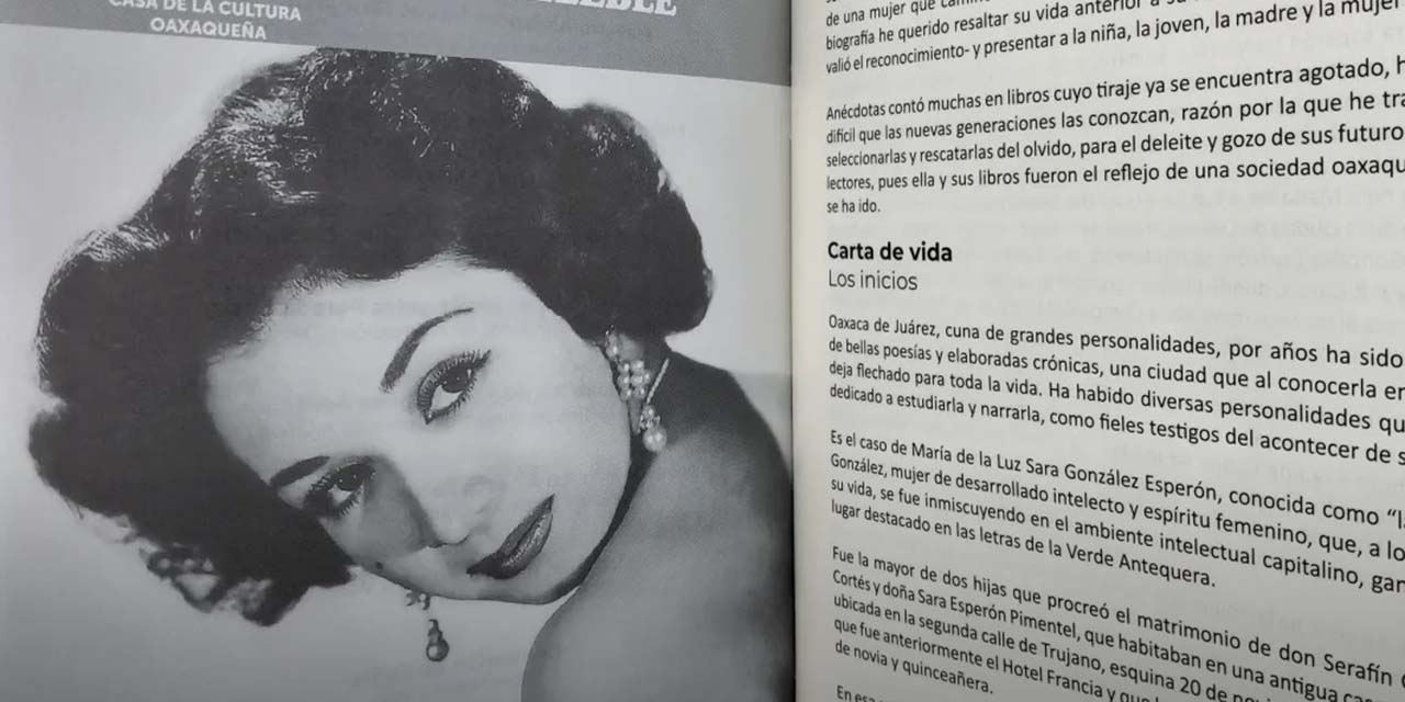 Presentarán Indeleble, libro dedicado a María de la Luz González Esperón | El Imparcial de Oaxaca