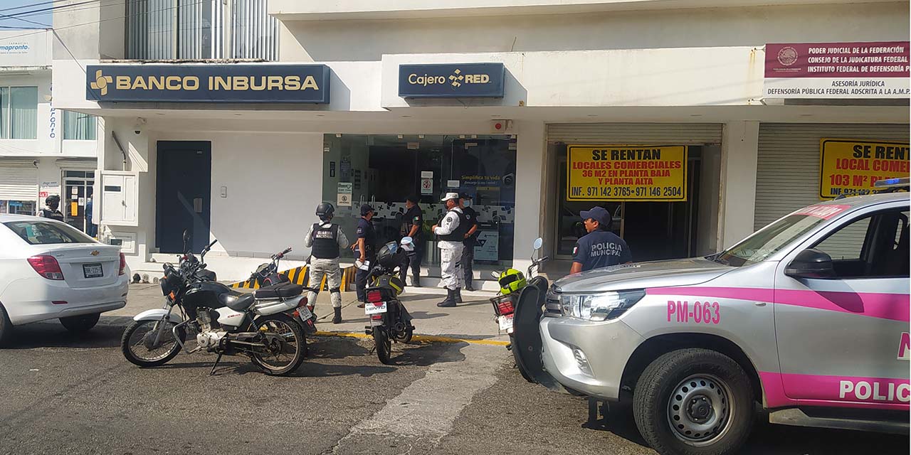 Intentan asaltar sucursal del Banco Bienestar