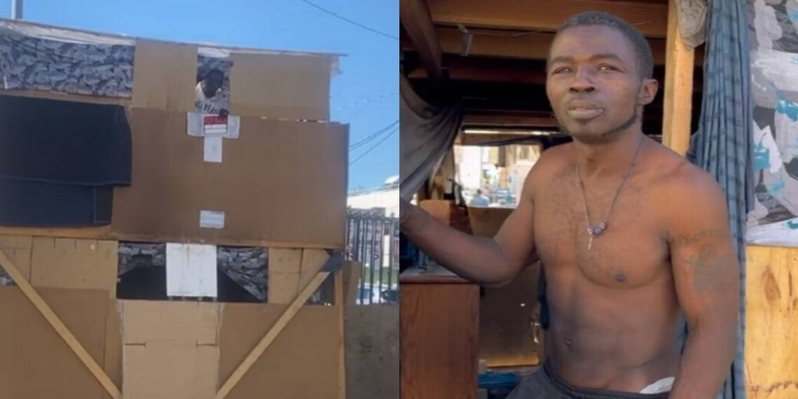 Hombre construye casa de cartón para vivir en Los Ángeles | El Imparcial de Oaxaca