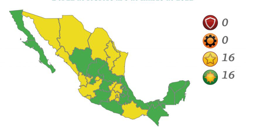 Se mantiene Oaxaca en semáforo amarillo por Covid-19