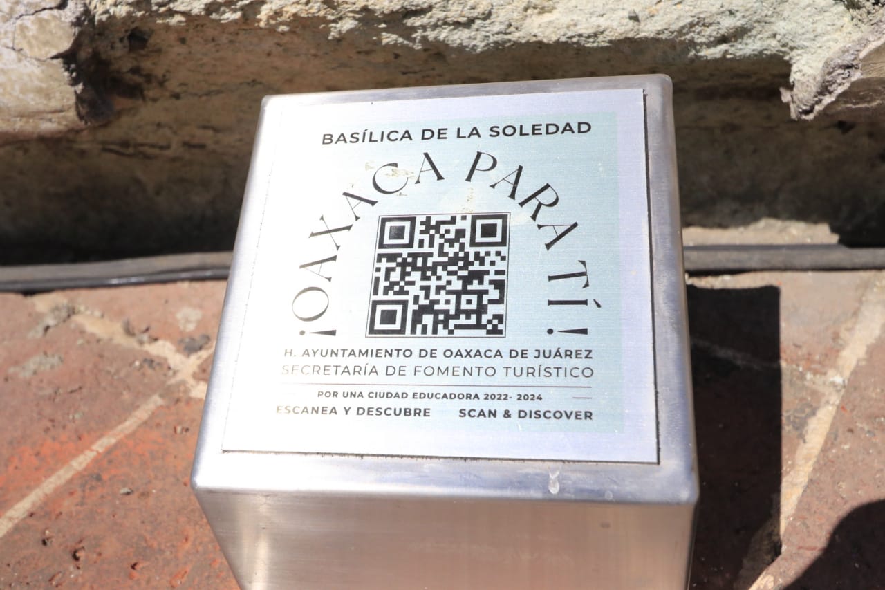 Con códigos QR, “Oaxaca para ti” evoca la historia de bienes culturales de Oaxaca