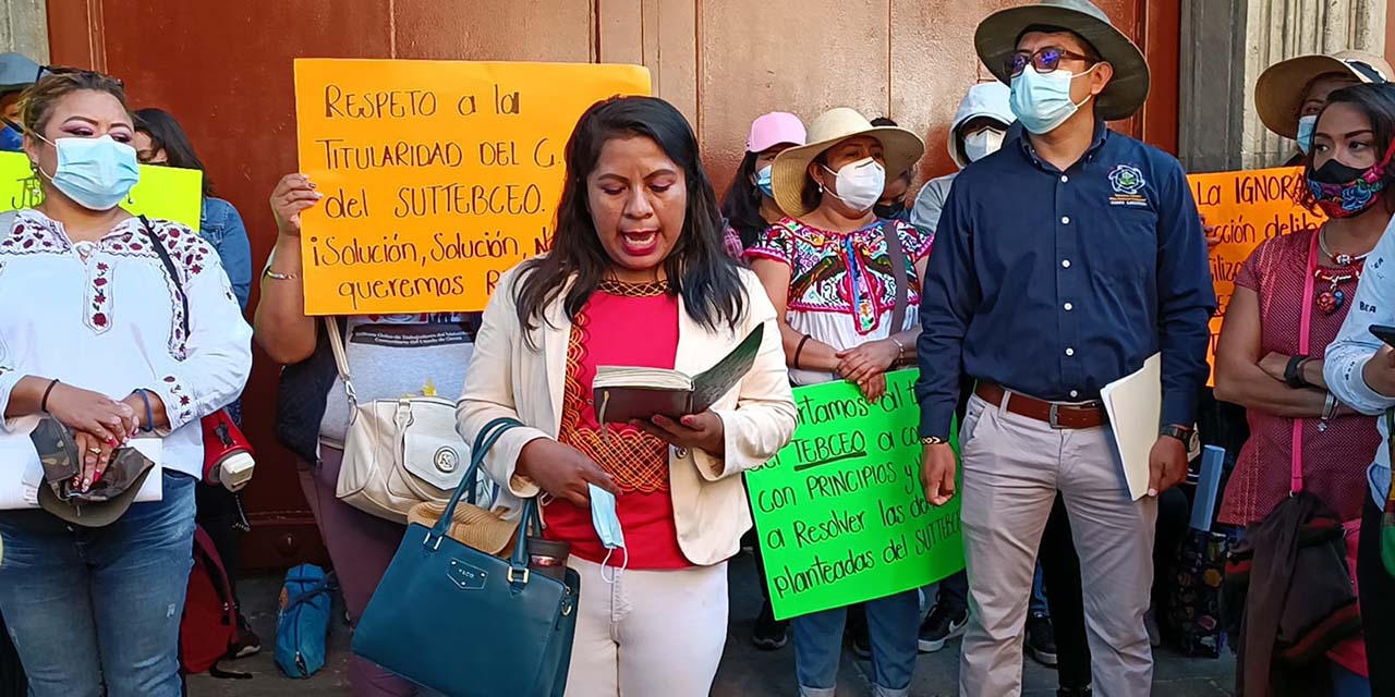 Protestan integrantes del SUTTBCEO | El Imparcial de Oaxaca