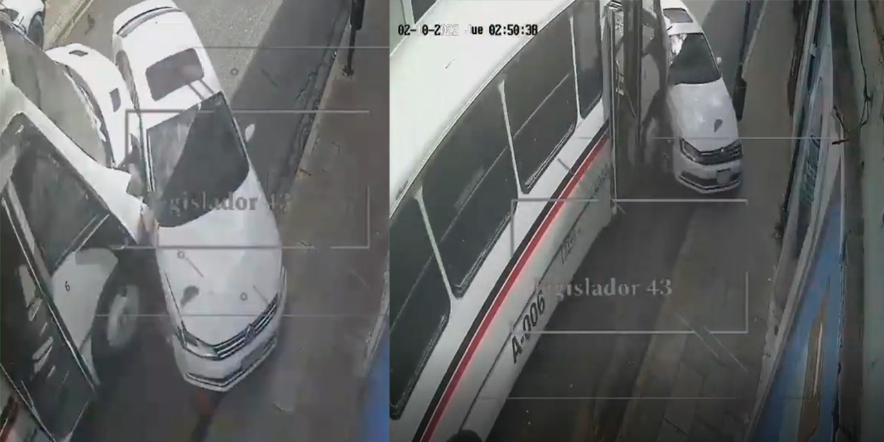 VIDEO: Capta cámara de seguridad el momento en el que el autobús se quedó sin frenos | El Imparcial de Oaxaca