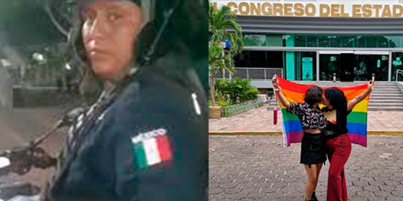 VIDEO: Policía pide a pareja de novias que se besen con “discreción”