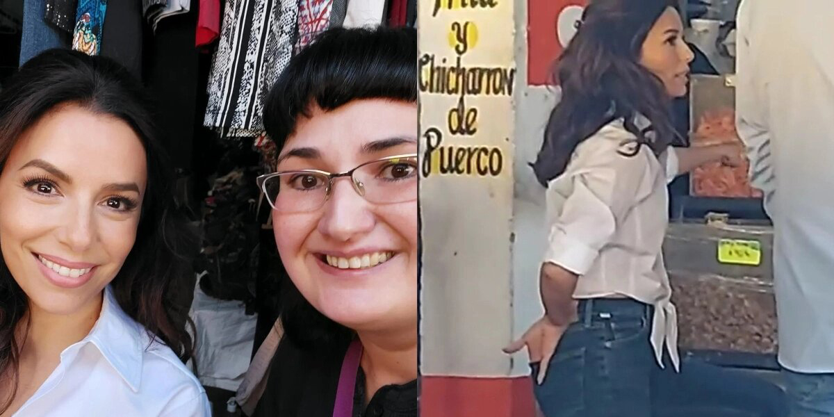 Captan a Eva Longoria en puesto de ‘chicharrón de puerco’ en Nuevo León | El Imparcial de Oaxaca