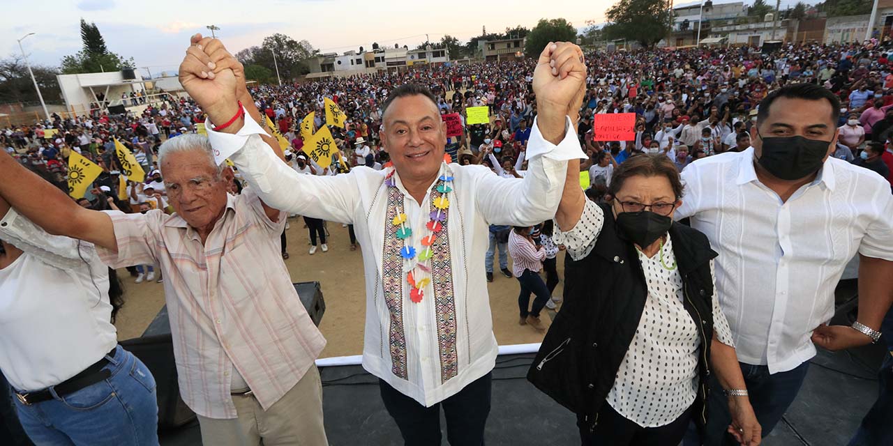 Confía Chente en el triunfo; “cansados de la corrupción” | El Imparcial de Oaxaca