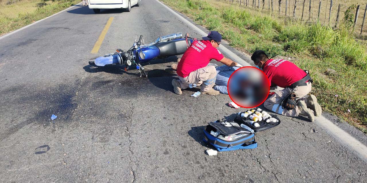 Muere en accidente de moto; no llevaba equipo de seguridad | El Imparcial de Oaxaca