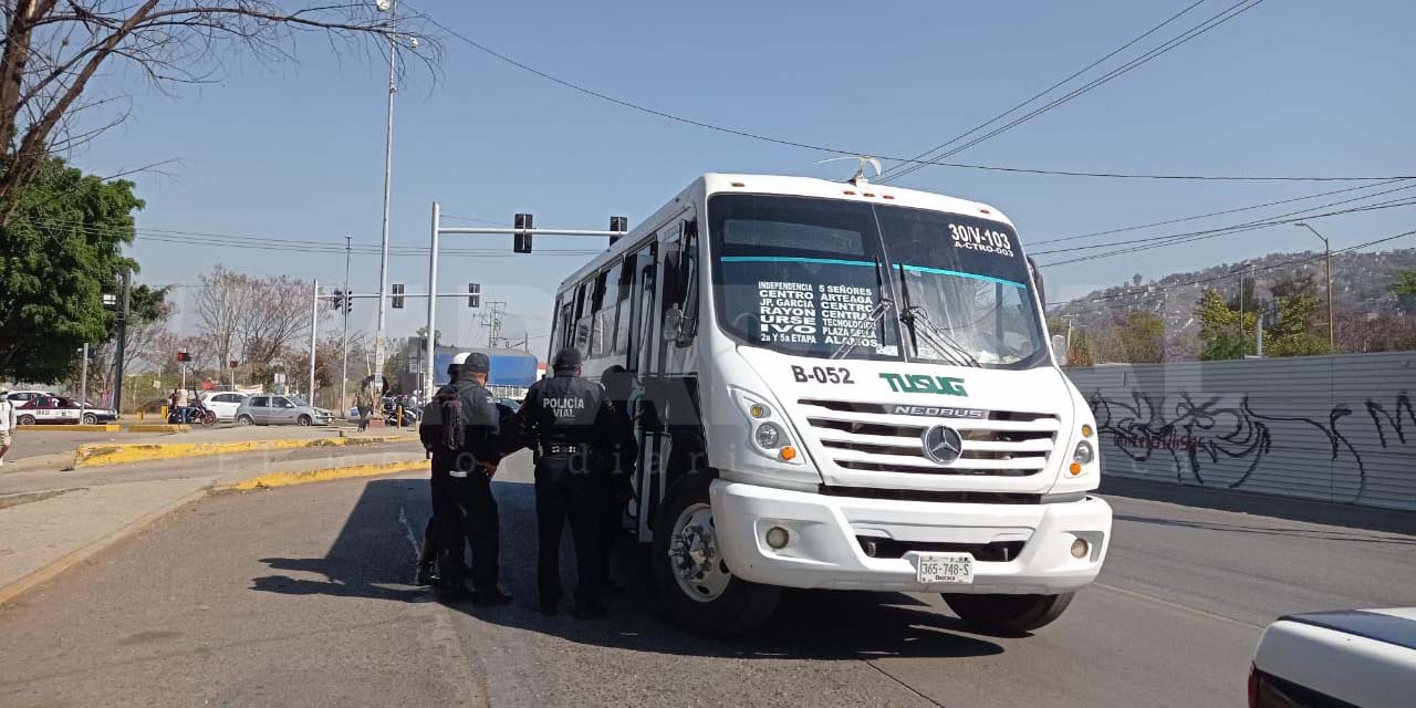 Atropellado por camión de la TUSUG en Oaxaca