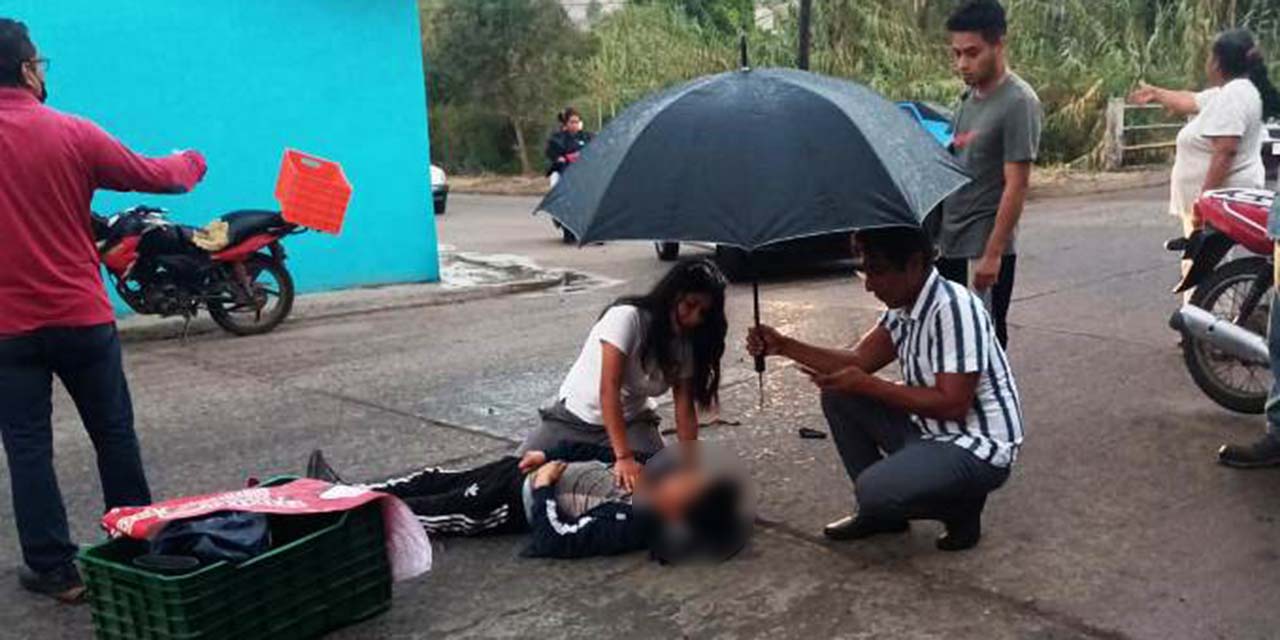 Motociclista resulta severamente lesionado | El Imparcial de Oaxaca