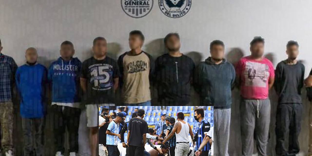 ¡Les cayó la ley! Detienen a 10 presuntos agresores del estadio la Corregidora | El Imparcial de Oaxaca