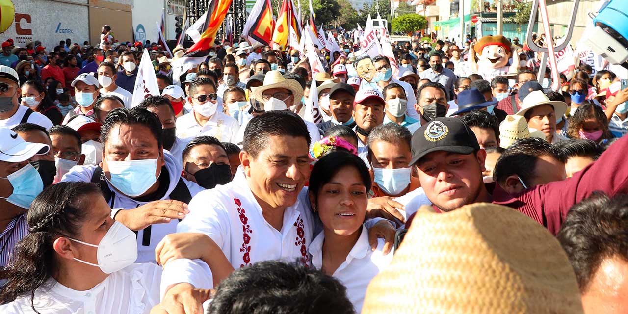 Juntos salvaremos Oaxaca, ofrece Jara al registrarse