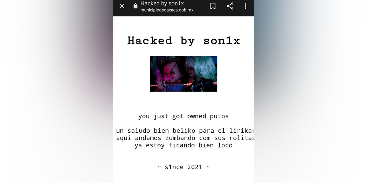 “Hackean” portal web de Oaxaca de Juárez | El Imparcial de Oaxaca