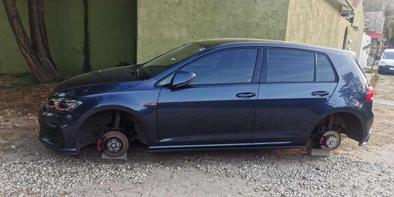 Amantes de lo ajeno hacen de las suyas; ‘Se robaron las cuatro llantas de mi coche’ | El Imparcial de Oaxaca