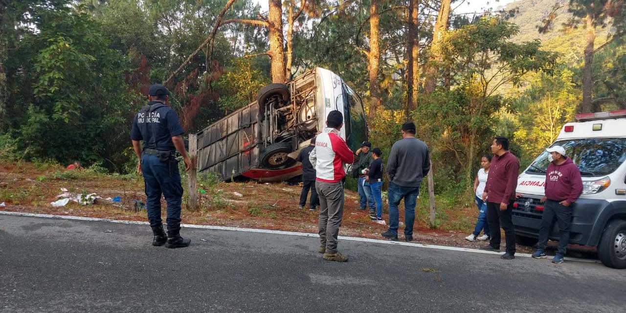 Fallecen siente peregrinos en brutal volcadura de autobús | El Imparcial de Oaxaca