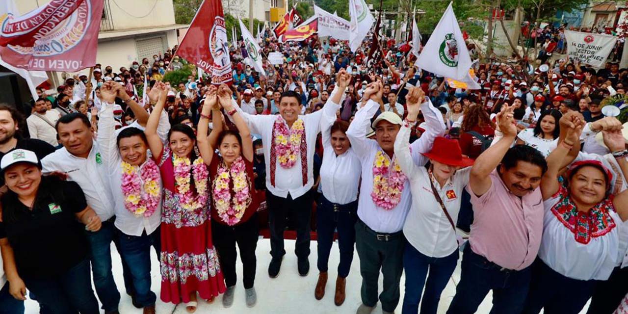 Culmina Salomón Jara gira con nutrido contingente en Xoxocotlán | El Imparcial de Oaxaca