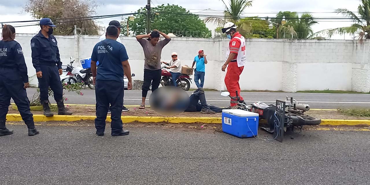 Se lesiona al derrapar en su motocicleta | El Imparcial de Oaxaca
