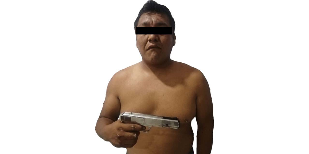 Lo detienen con arma de juguete
