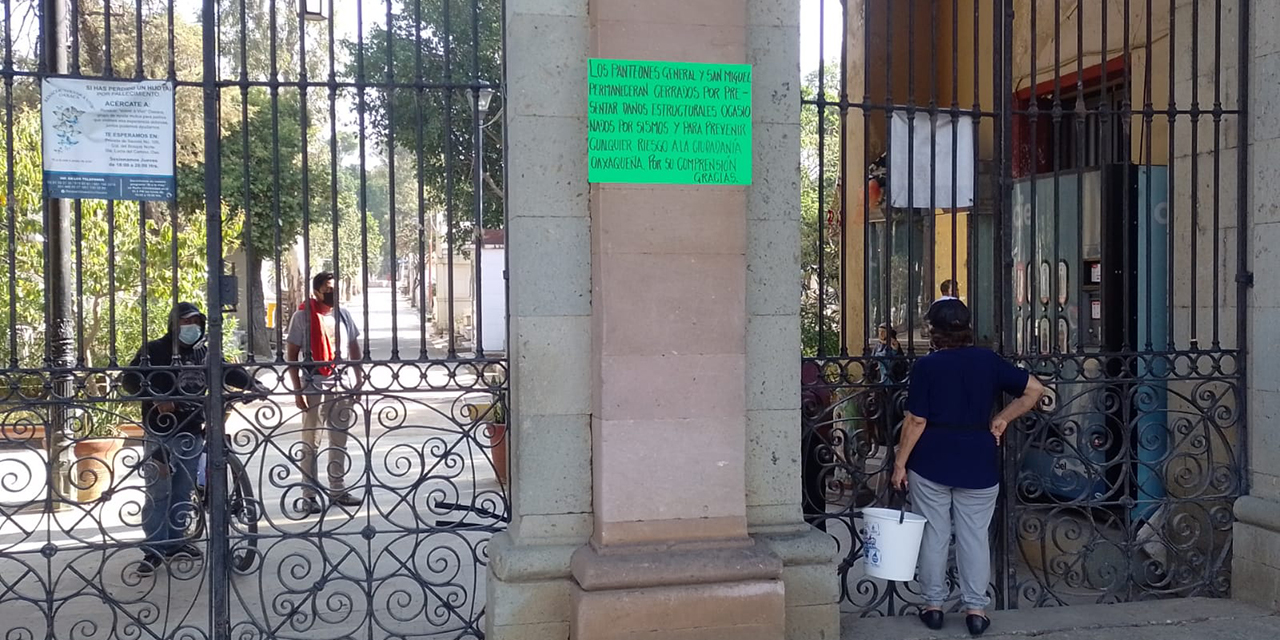 Suspenden acceso a panteones por Día de la Madre | El Imparcial de Oaxaca
