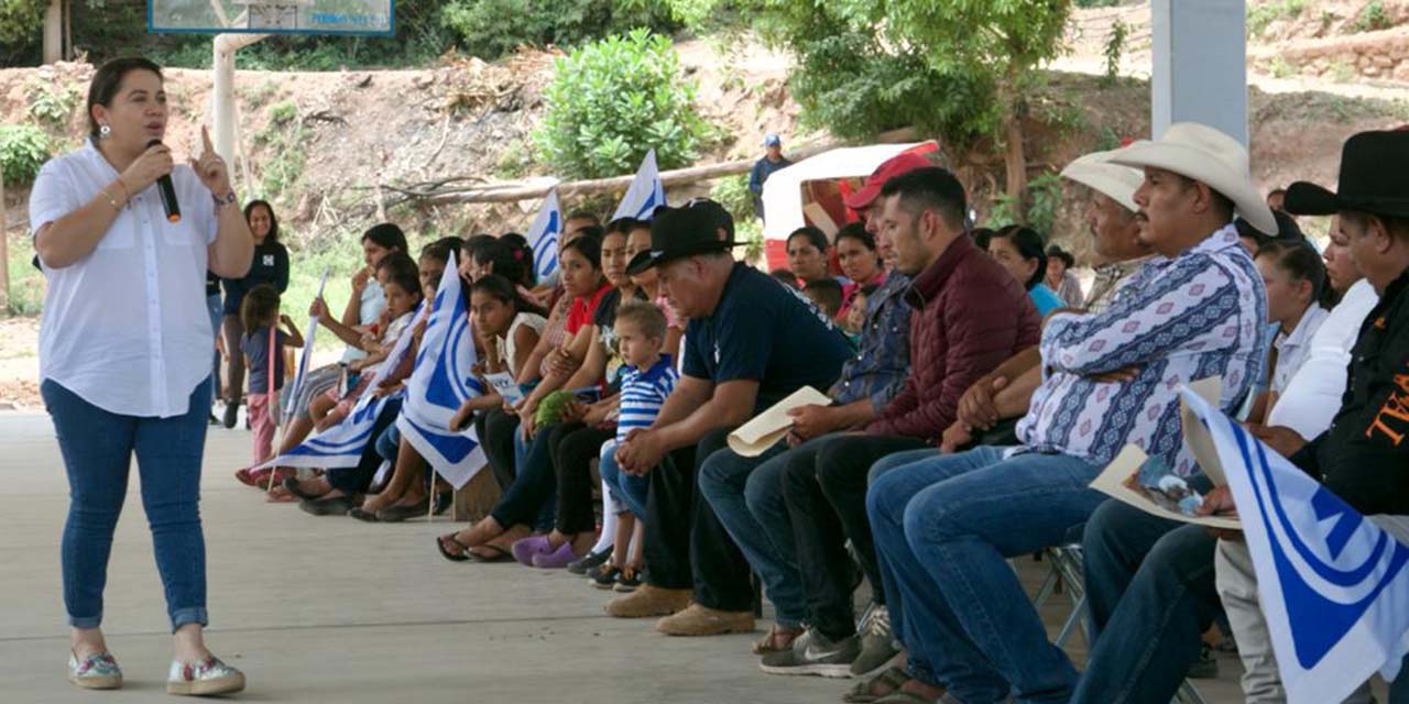 Agentes municipales de Sola de Vega, se suman a Naty Diaz | El Imparcial de Oaxaca