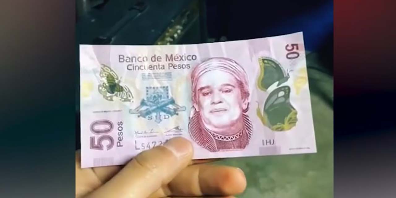 Joven recibe billete falso de 50 pesos con la cara de Juan Gabriel | El Imparcial de Oaxaca