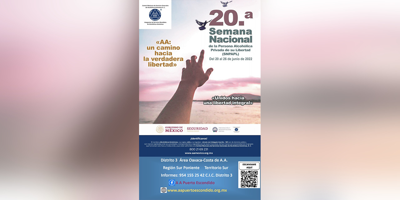 20ª Semana Nacional de la persona alcohólica privada de la libertad | El Imparcial de Oaxaca
