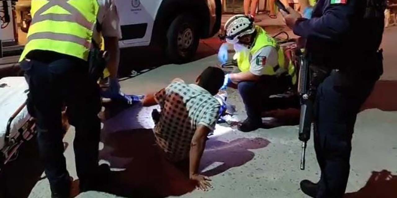 Aparatoso choque entre motociclistas deja un herido | El Imparcial de Oaxaca