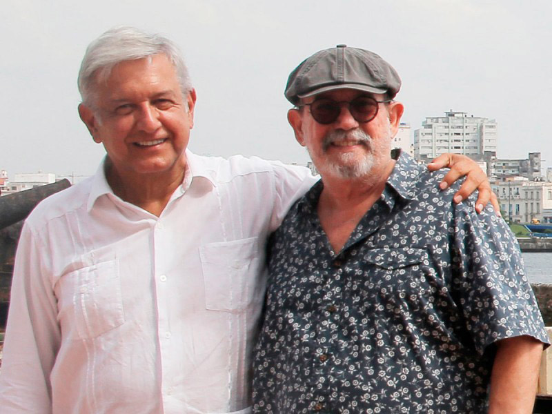 López Obrador y Silvio Rodríguez se tomaron un café ayer | El Imparcial de Oaxaca