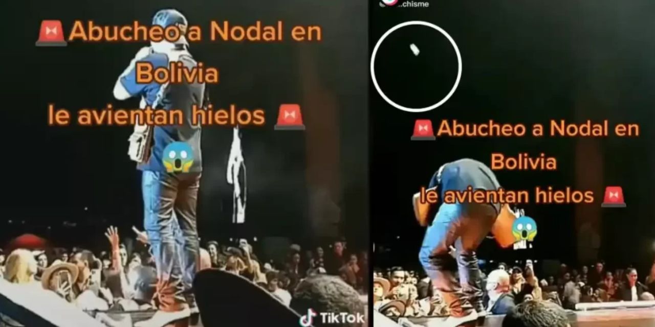 Le avientan hielos a Christian Nodal durante concierto en Bolivia | El Imparcial de Oaxaca