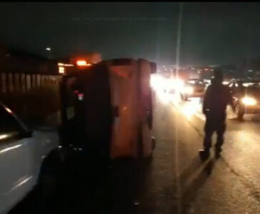 Se registra aparatoso choque sobre la autopista México-Puebla y provoca caos vial
