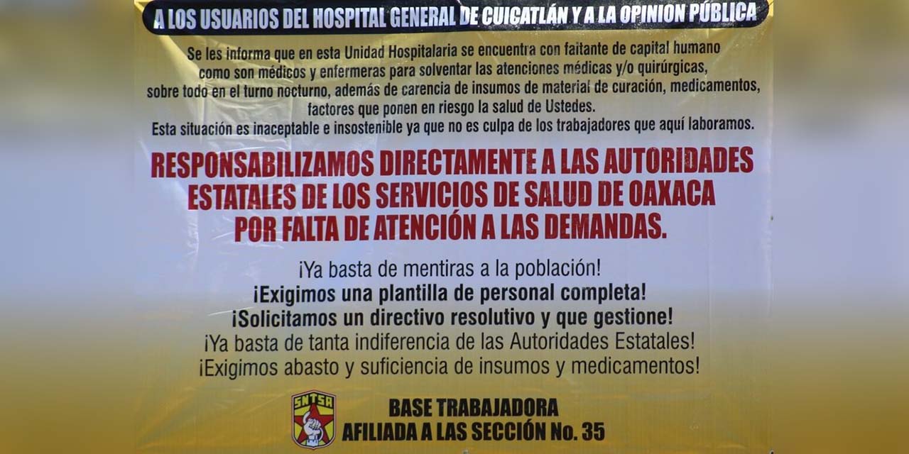 Denuncian falta de insumos y personal médico en hospital de Cuicatlán | El Imparcial de Oaxaca