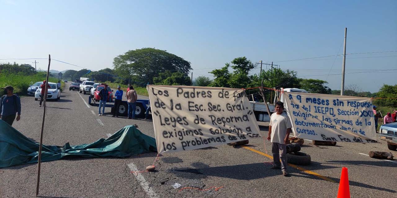 Bloquean carretera 190 por desaire del IEEPO | El Imparcial de Oaxaca