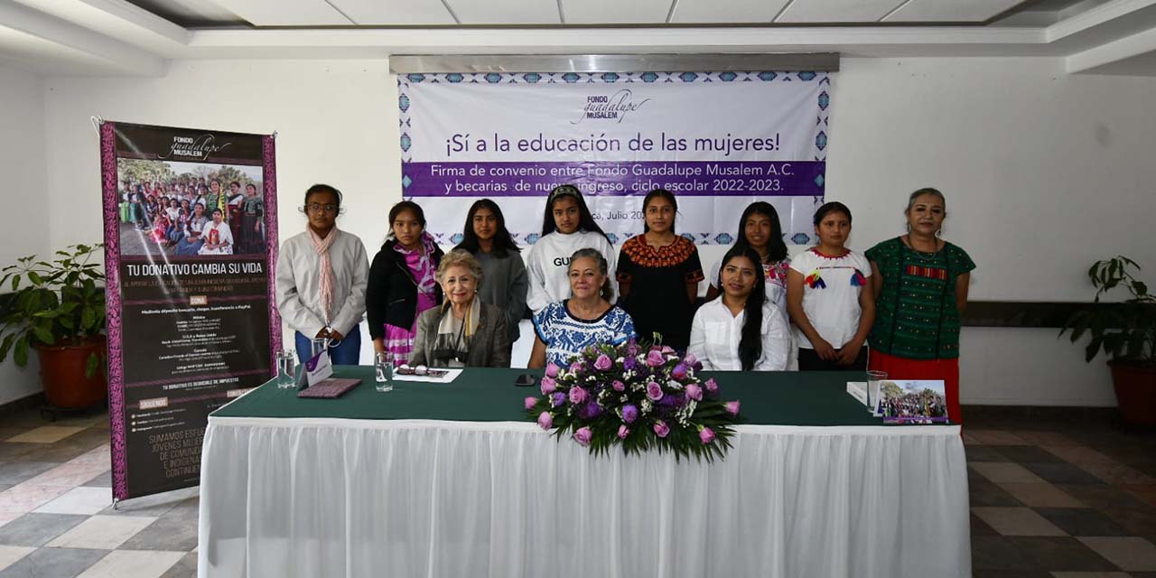 Firman convenio con Fondo de Becas Guadalupe Musalem | El Imparcial de Oaxaca