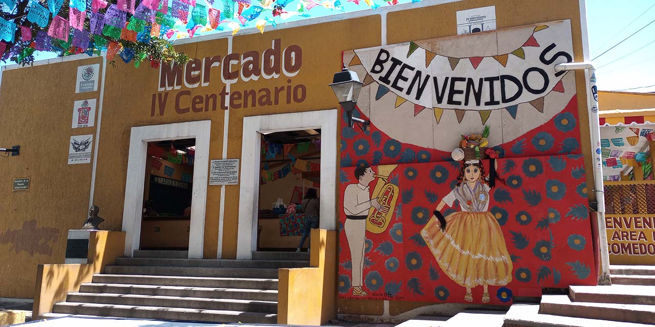 Resaltan identidad oaxaqueña con mural en Mercado Cuarto Centenario | El Imparcial de Oaxaca