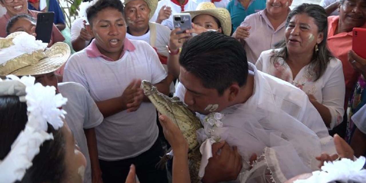 Edil de Huamelula se casa con lagarto | El Imparcial de Oaxaca