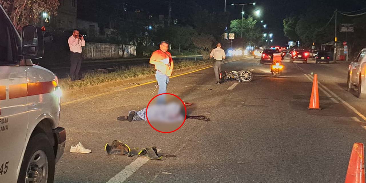 Muere motociclista en aparatoso accidente | El Imparcial de Oaxaca