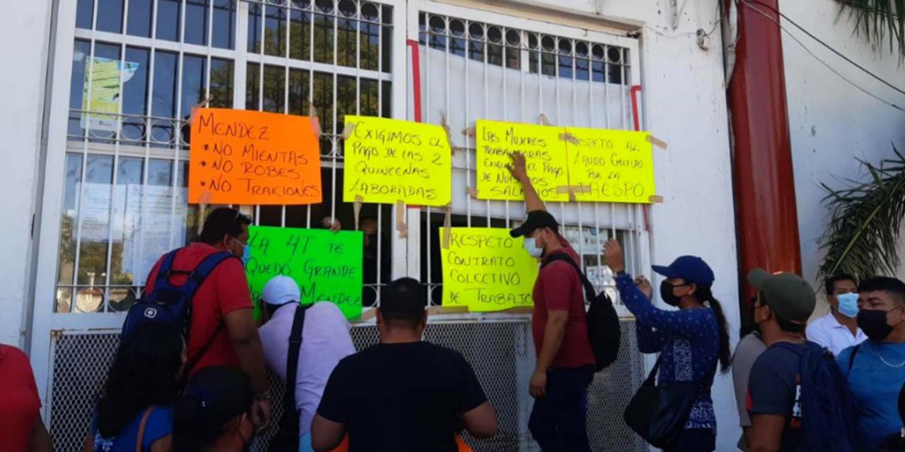 Sindicatos 003 y 4 Abril exigen mejores condiciones laborales | El Imparcial de Oaxaca