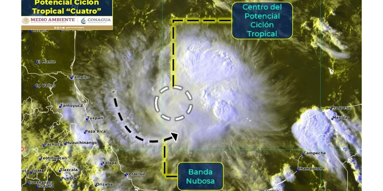 Alertan que ciclón tropical 4 se convertirá en tormenta tropical: trayectoria y estados afectados en México | El Imparcial de Oaxaca