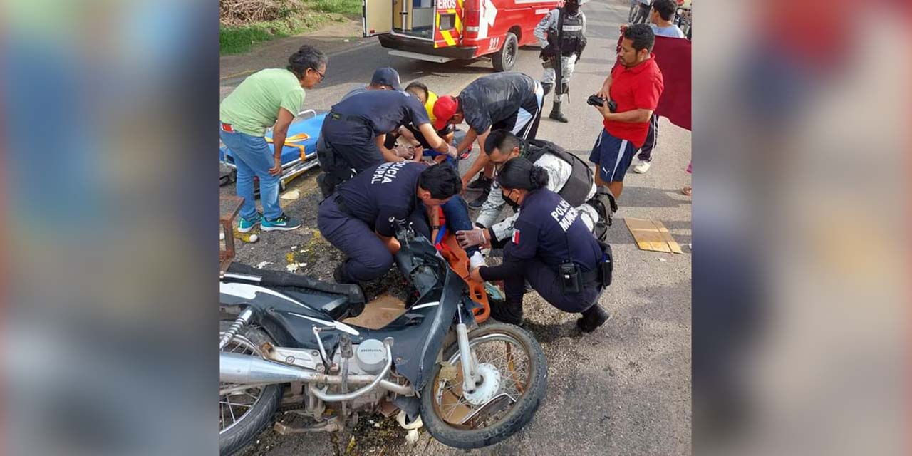 Accidente entre motociclistas deja dos lesionados en la vía Huajuapan-Tehuacán | El Imparcial de Oaxaca