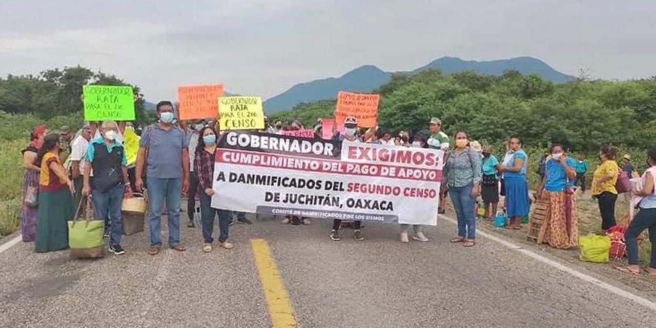 Bloquean damnificados del terremoto de 2017 | El Imparcial de Oaxaca