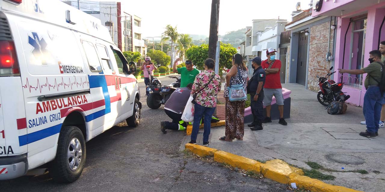 Taxi embiste a motociclista y huye | El Imparcial de Oaxaca