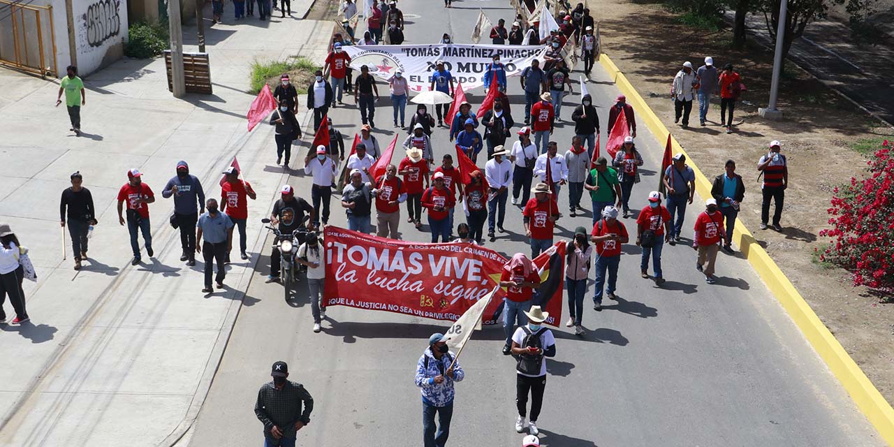 Marcha FPR a dos años del asesinato de Tomás Martínez | El Imparcial de Oaxaca